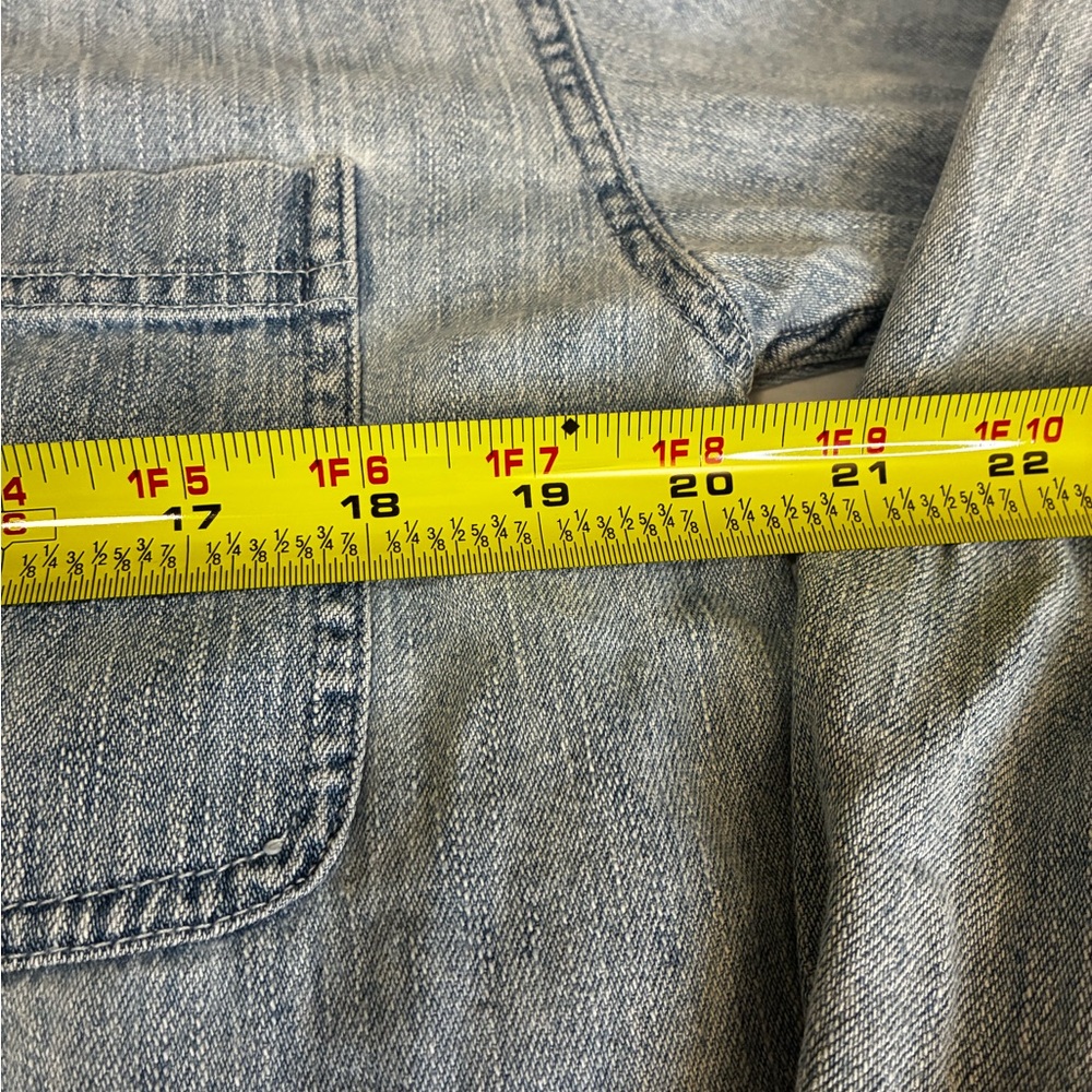 Denim Blue Button Down Shirt - Picture 5 of 7